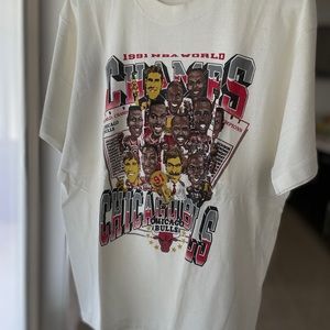 1991 Chicago Bulls Championship T shirt
